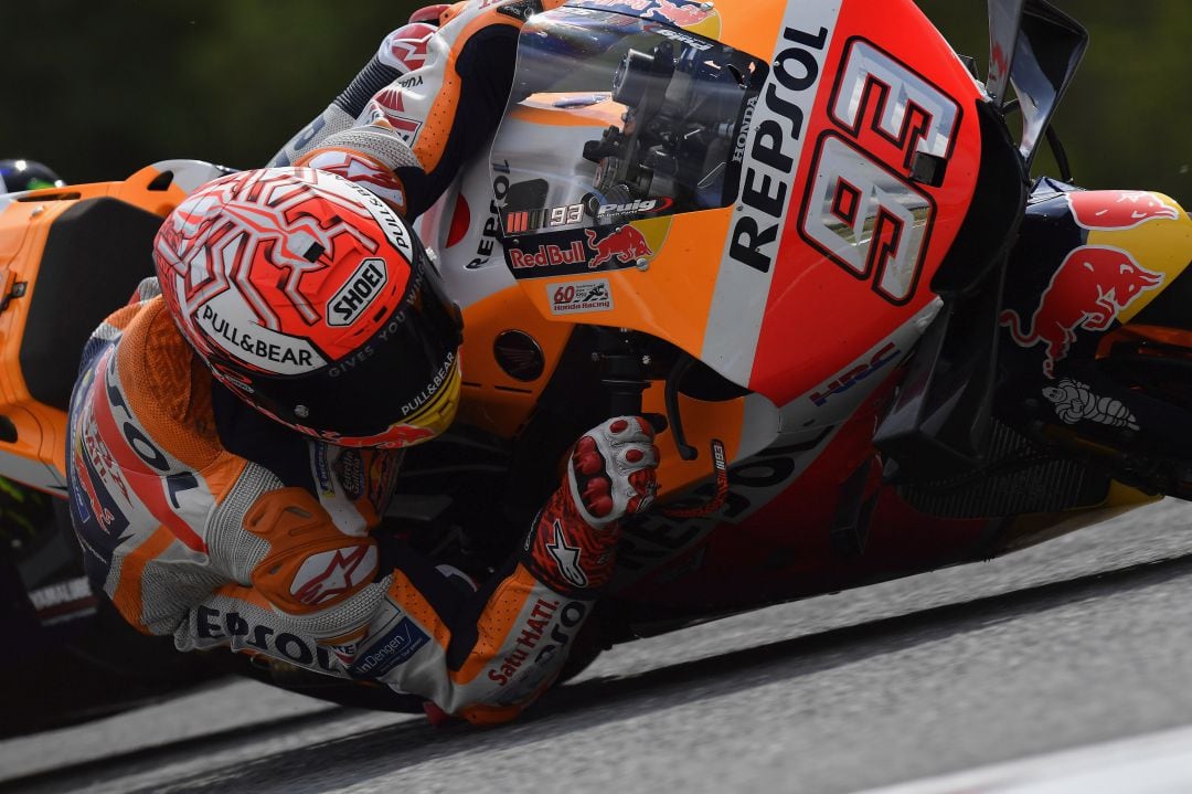 Marc Márquez en el circuito de Brno