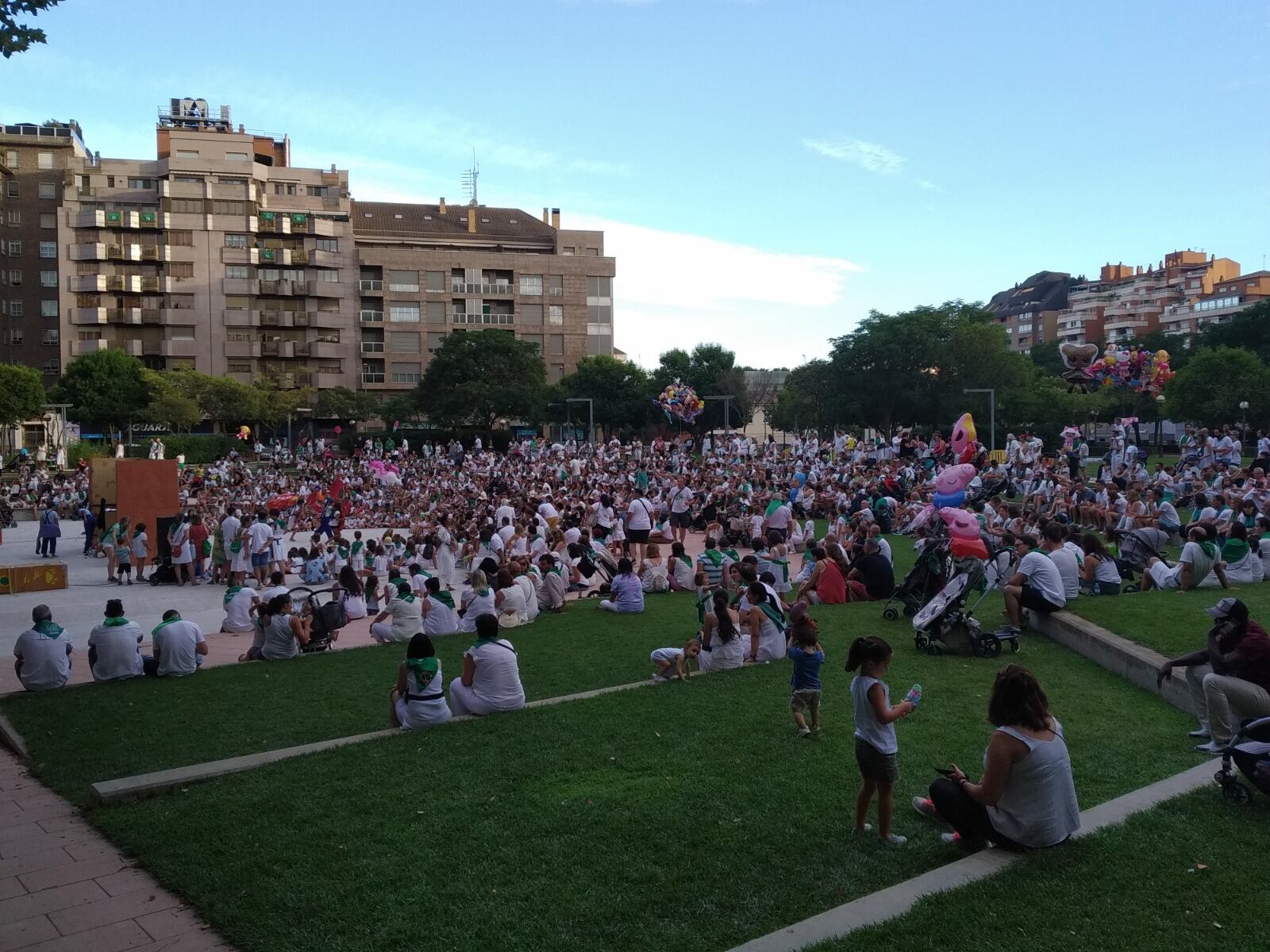 Actividades infantiles durante San Lorenzo