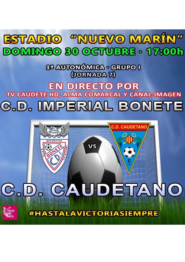 Cartel del partido jugado