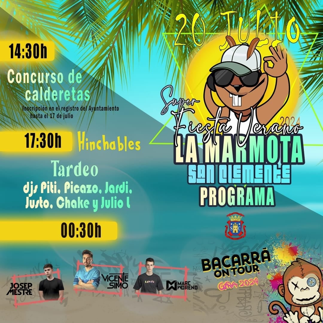 Cartel de la fiesta de La Marmota de San Clemente