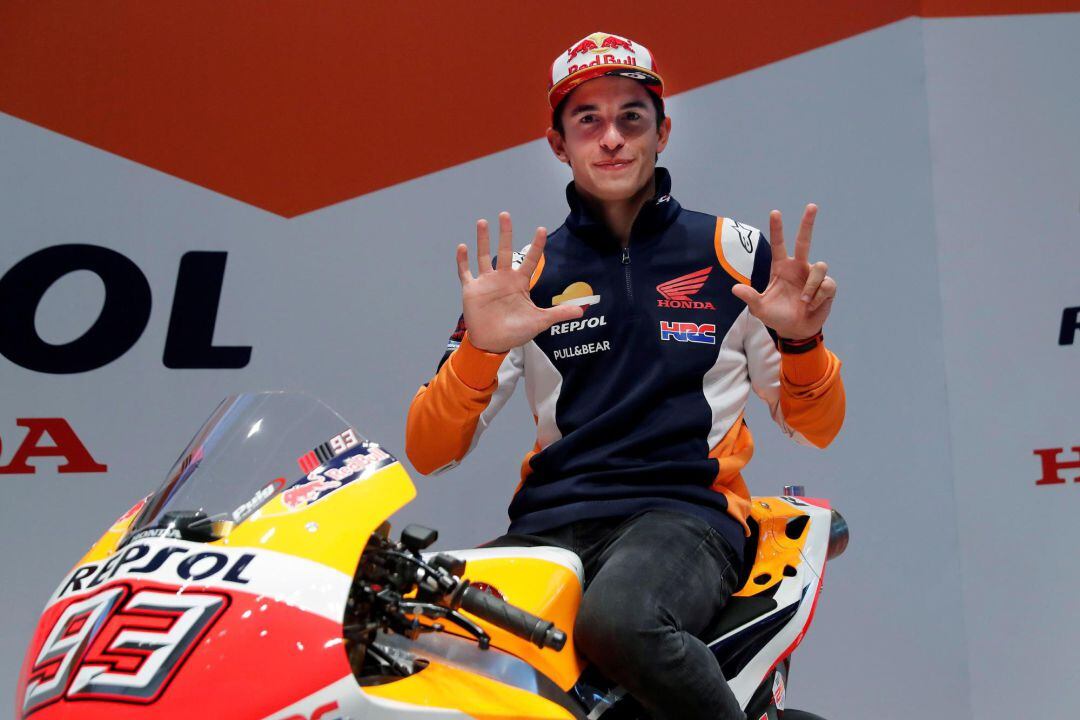 Marc Márquez, en su primera rueda de prensa en España tras ganar su sexto mundial de Moto GP.