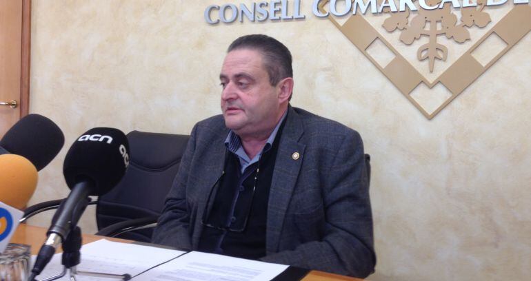 Lluís Castellví, alcalde de l&#039;Argentera. 