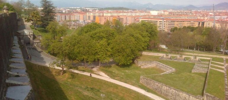 Panorámica del barrio de la Rochapea