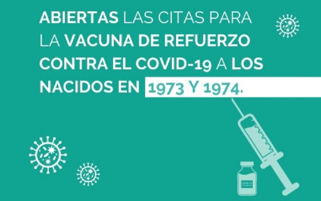 Abiertas las citas del refuerzo contra la covid para los nacidos en 1973 y 1974 en Aragón