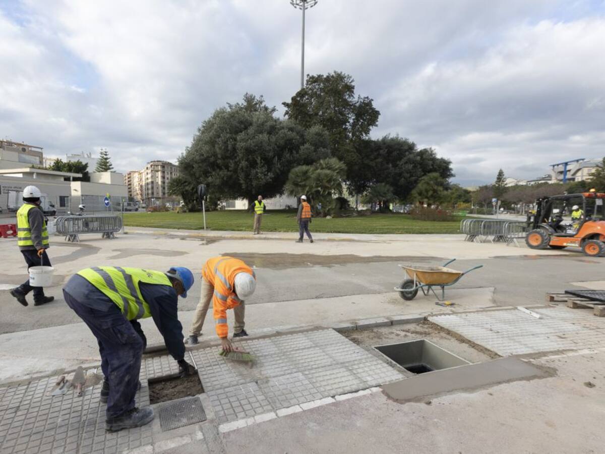 Paralizadas las obras de la Avenida Blasco Ibáñez de Gandia durante las semanas de Navidad