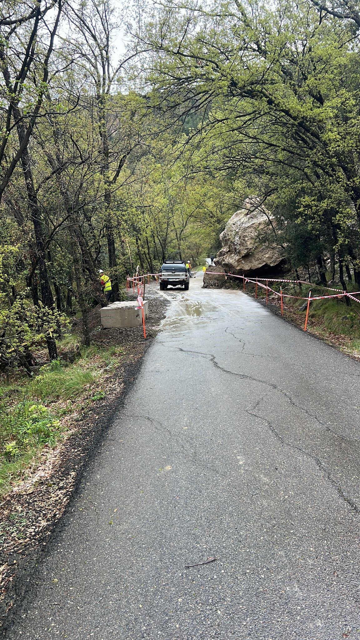 Ya está abierto al tráfico el paso alternativo a Panillo. Foto: DPH