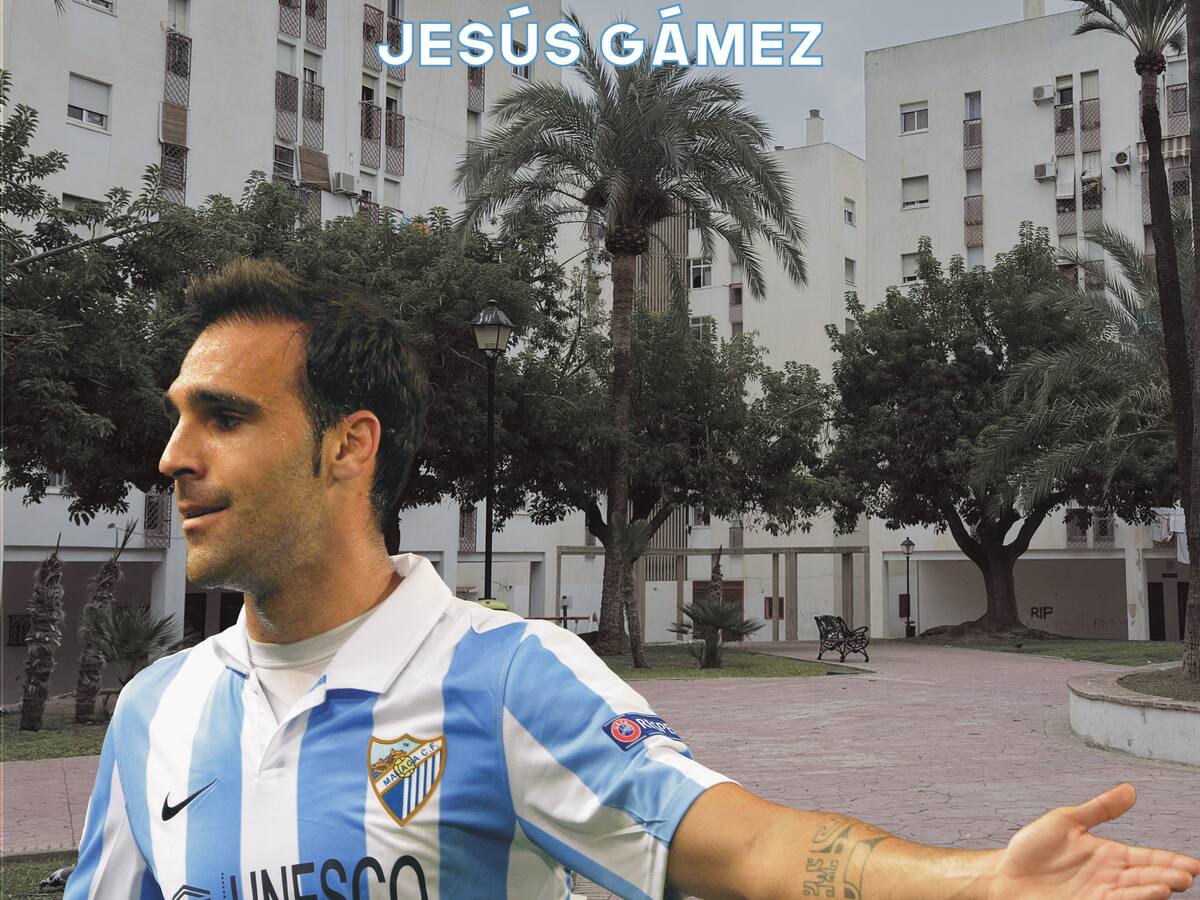 El ex jugador del Málaga Jesús Gámez presente en el proyecto El deporte va por barrios