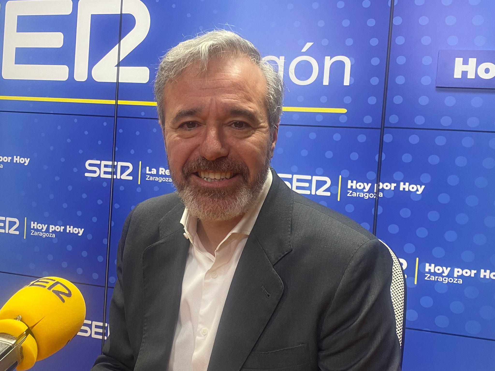 El candidato del PP y actual presidente de Aragón, Jorge Azcón