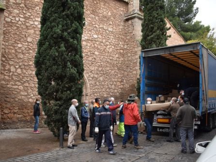 Llegada del órgano a la Iglesia