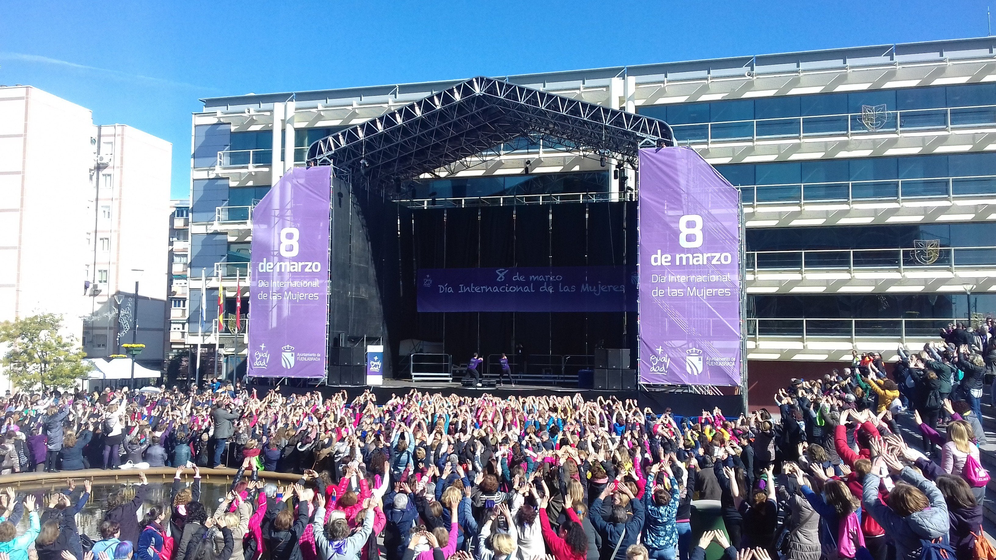 Imagen de archivo de una de las jornadas del 8 de Marzo en Fuenlabrada