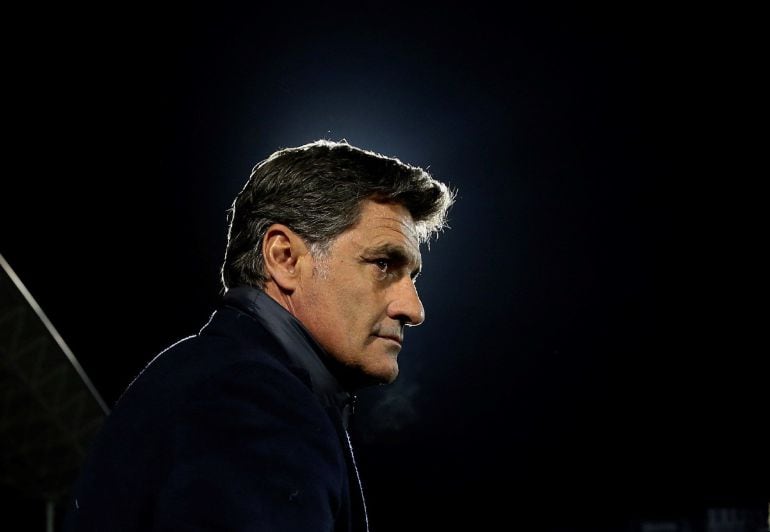 Míchel, en el partido ante el Getafe