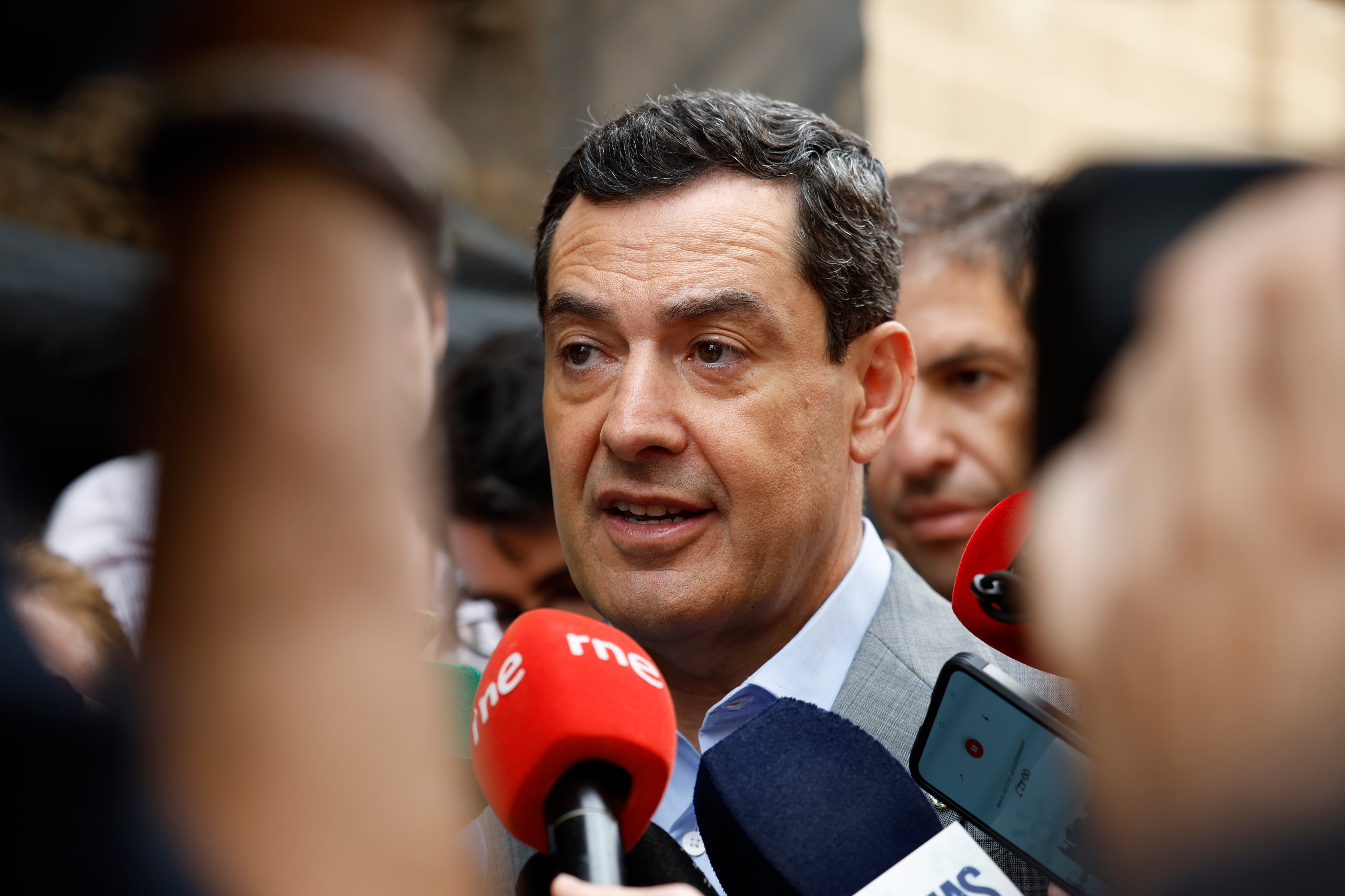 El presidente andaluz, Juanma Moreno