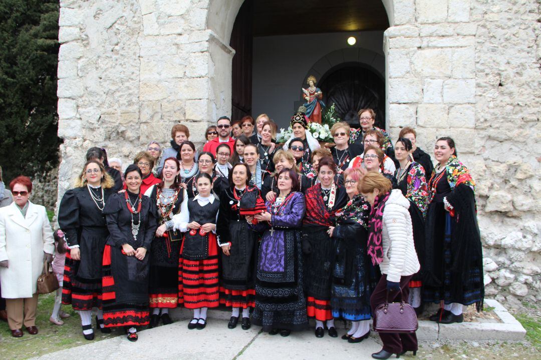 Las mujeres de Santa Águeda participaron en los actos celebrados el pasado mes de febrero