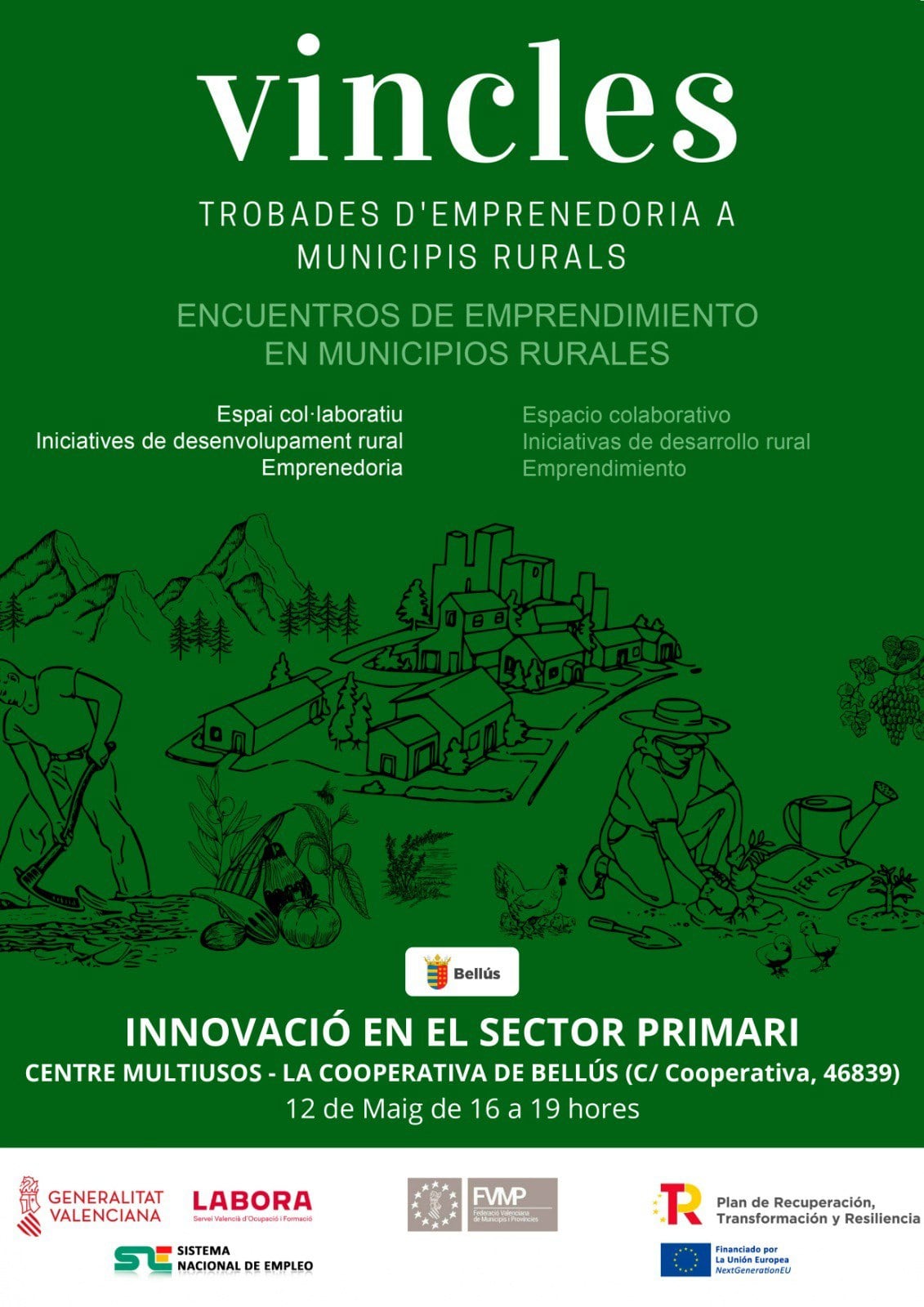 El cartell anunciador de la jornada de hui