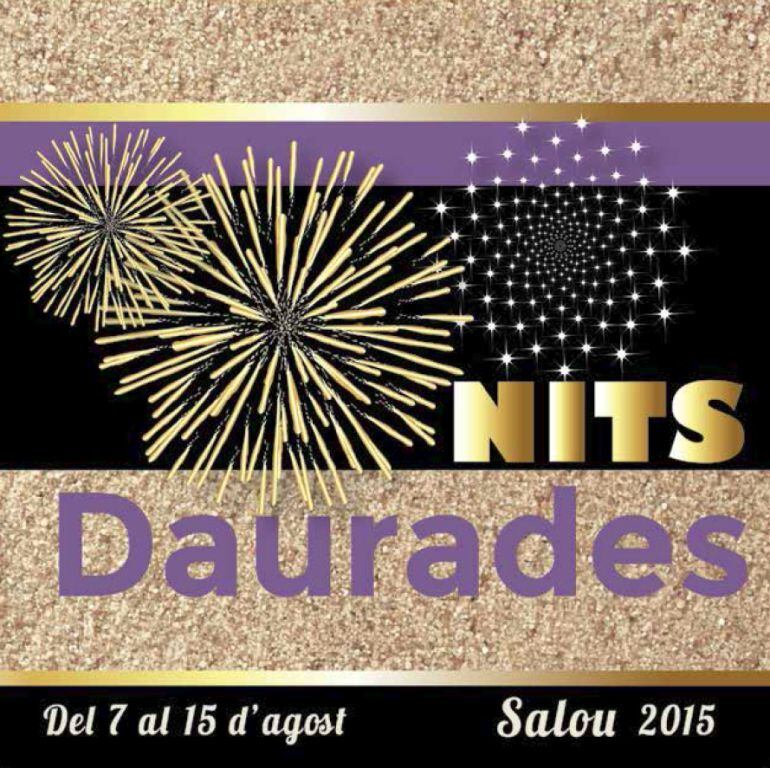 Cartell de les Nits Daurades de Salou, la festa major d&#039;estiu de la vila. 