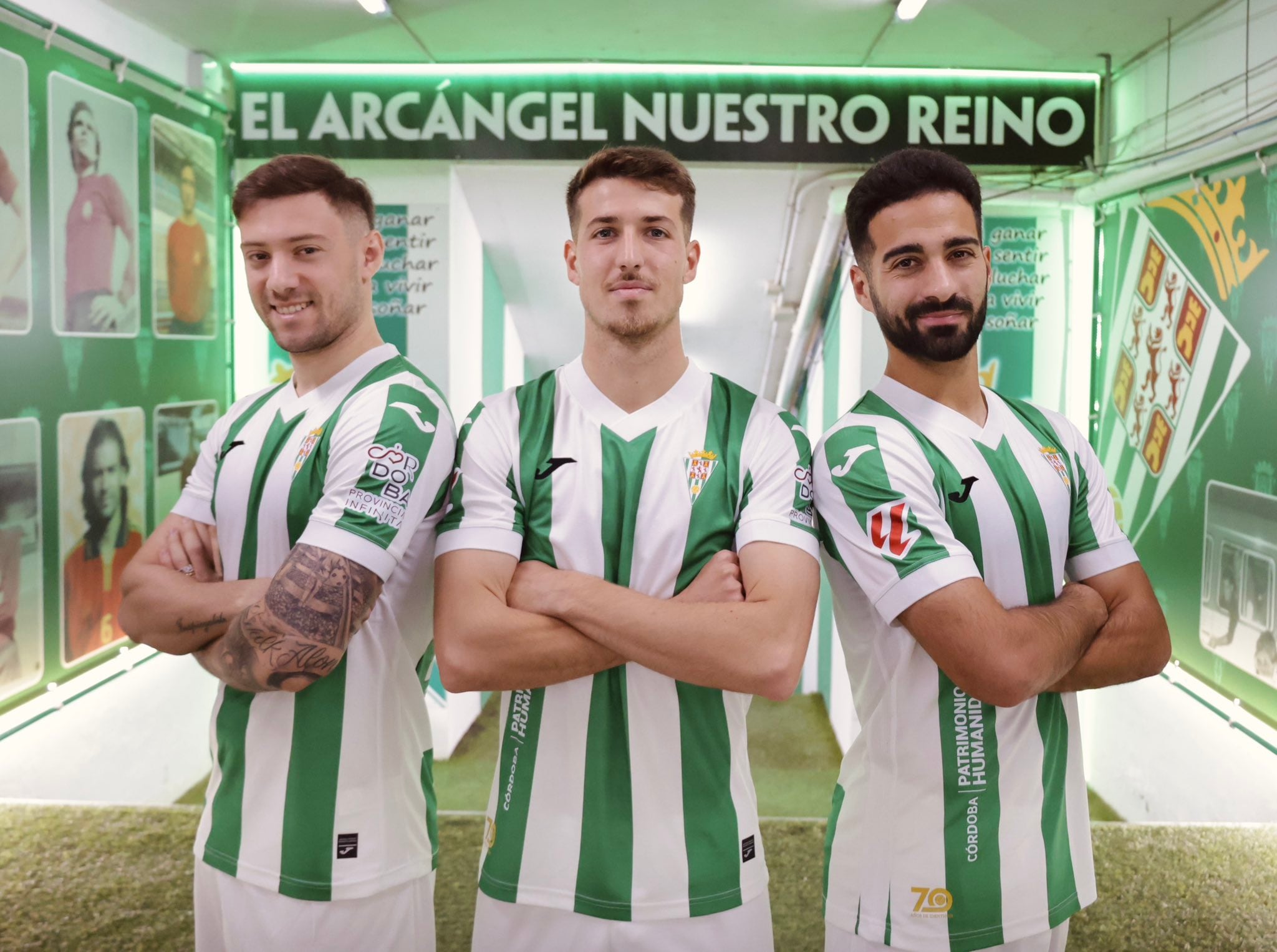 Corbo, Alves y Pedro Ortiz fueron los últimos fichajes del Córdoba (Prensa CCF)