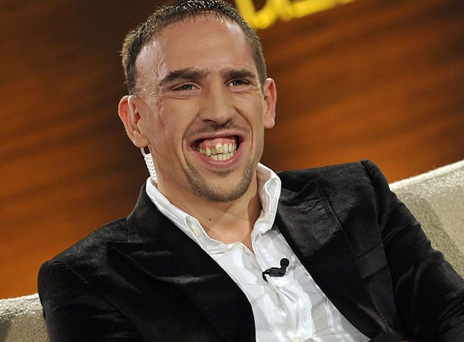 Ribery, durante una entrevista en una televisión alemana