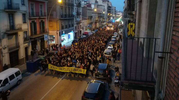 Mobilitzacions per la vaga a Manresa, Berga i Solsona