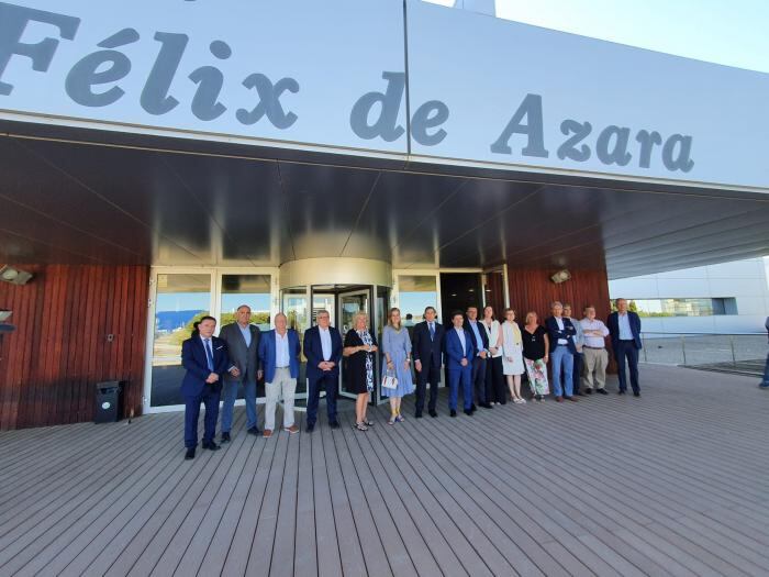 Foto de familia de los participantes en el acto celebrado en Walqa