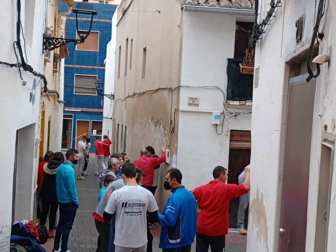 Partida de pilota grossa.