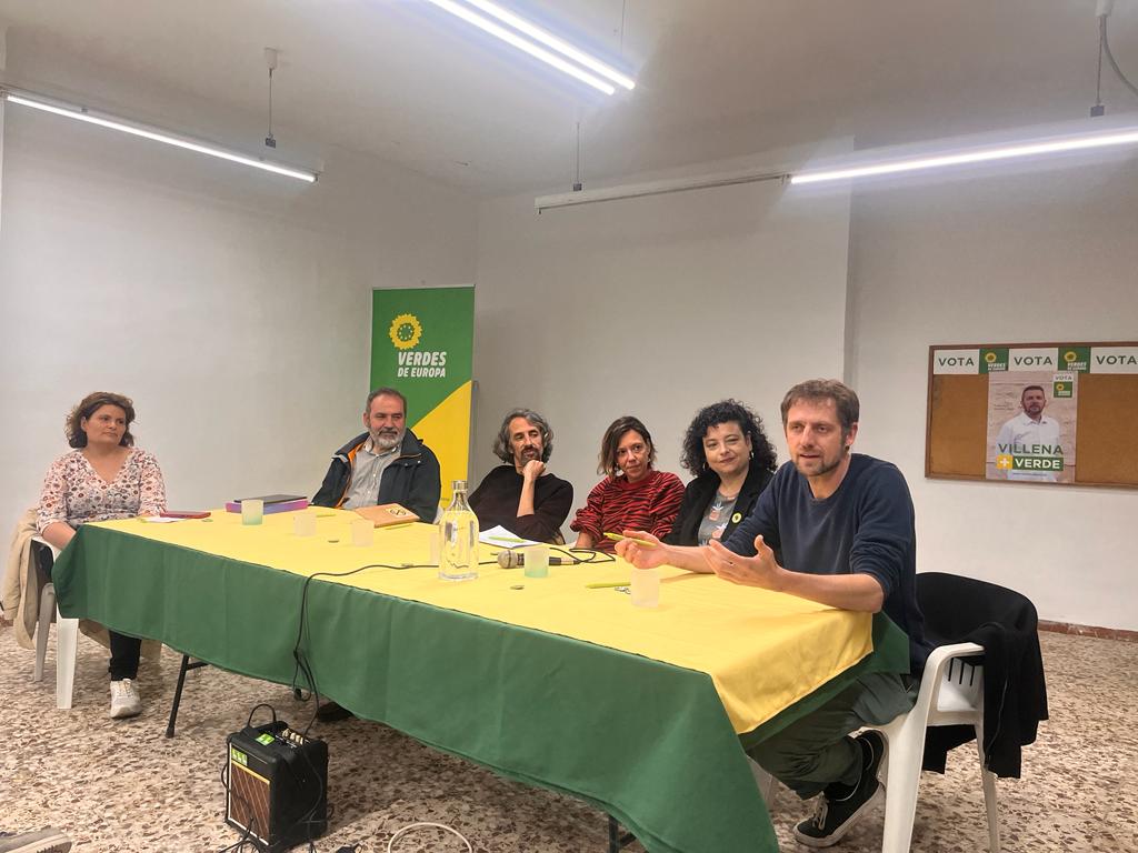 Participantes en el acto de Verdes de Europa