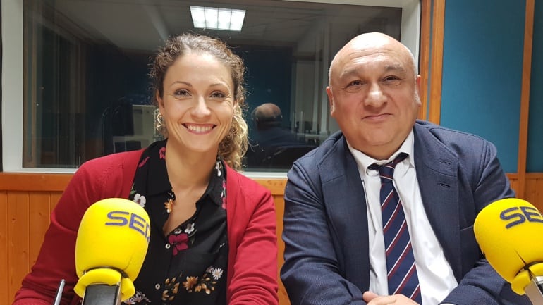 Ainoa Quiñones y Miguel del Río contertulios de la Ventana 