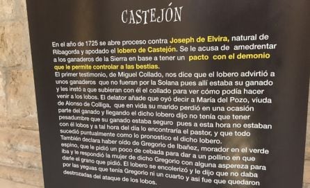 Leyenda del Lobero de Castejón en el Museo de las Brujas de la Alcarria.