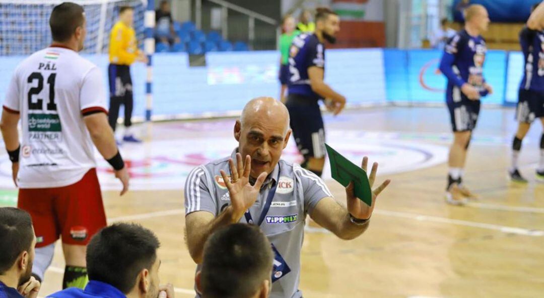 Juan Carlos Pastor, durante un partido de la presente temporada a las órdenes del Pick Szeged