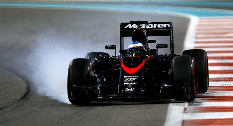 Frenazo de Alonso en Abu Dhabi