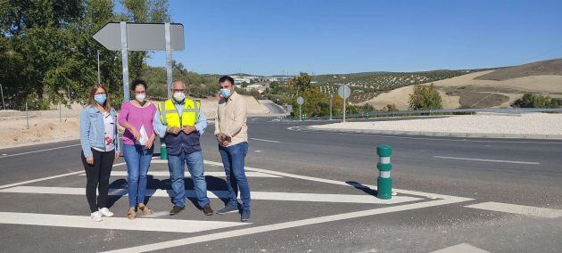 Finalizada la glorieta en la intersección de la A-315