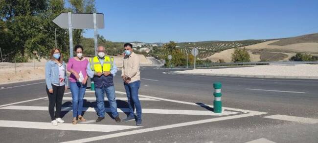 Finalizada la glorieta en la intersección de la A-315