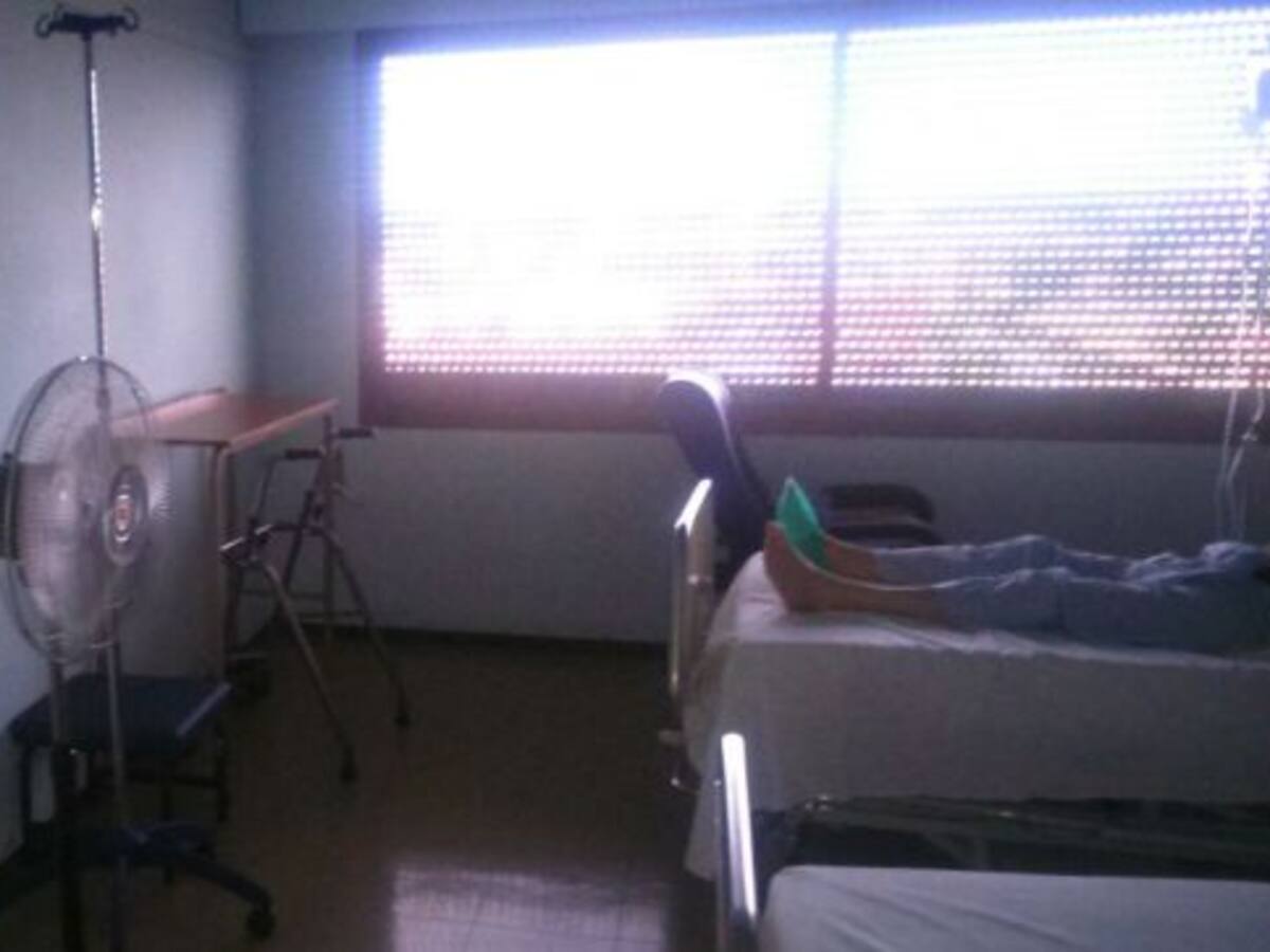 Ventiladores y abanicos como aire acondicionado en el Hospital... una semana después
