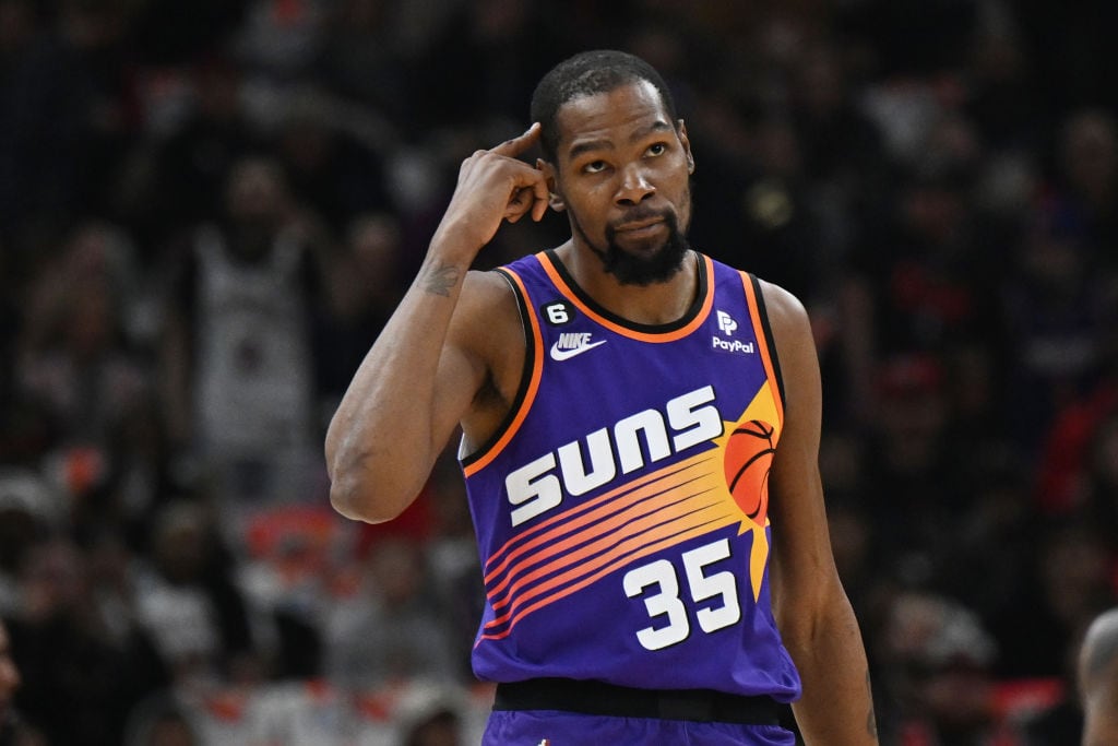 Kevin Durant, durante un partido de los Suns ante Chicago Bulls