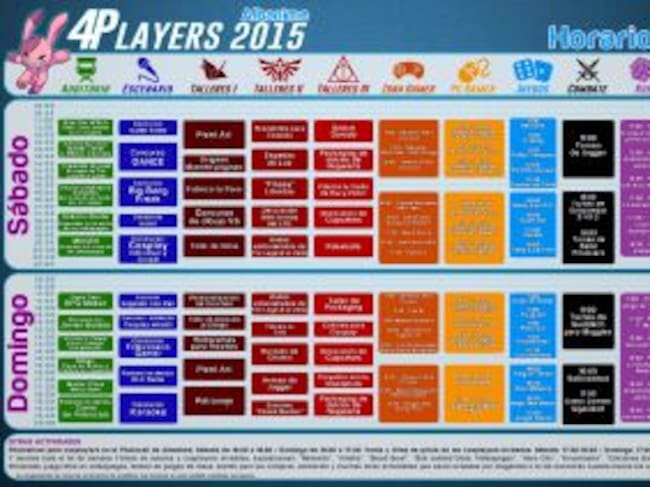 Horarios de los actos de esta feria