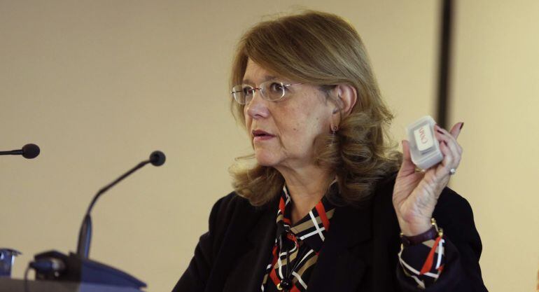 GRA144. MADRID, 04/02/2015.- La presidenta de la Comisión Nacional del Mercado de Valores (CNMV), Elvira Rodríguez, ha presentado hoy el Plan de Actividades de la entidad para 2015. EFE/Angel Díaz