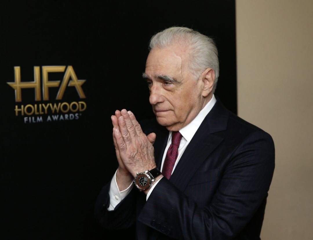 2019 Hollywood Film Awards - Photo room - Beverly Hills, California, U.S., November 3, 2019 - Martin Scorsese poses backstage