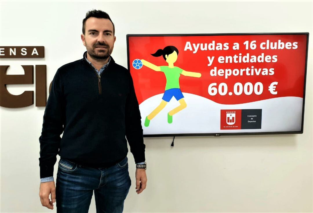 Fernando Gómez, edil de Deportes de Elda, ha presentado las ayudas
