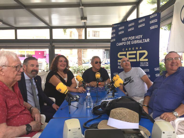 Invitados a nuestro último programa. Luís Mañasco, Javier García, Pilar Espejo, Pepe Gallego y Pepe Torres.