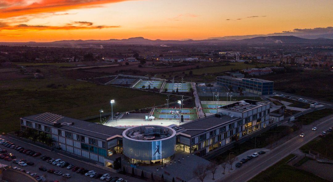 Vista aérea de la academia de Rafa Nadal