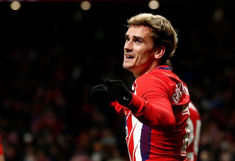 Griezmann celebra un gol ante el Leganés