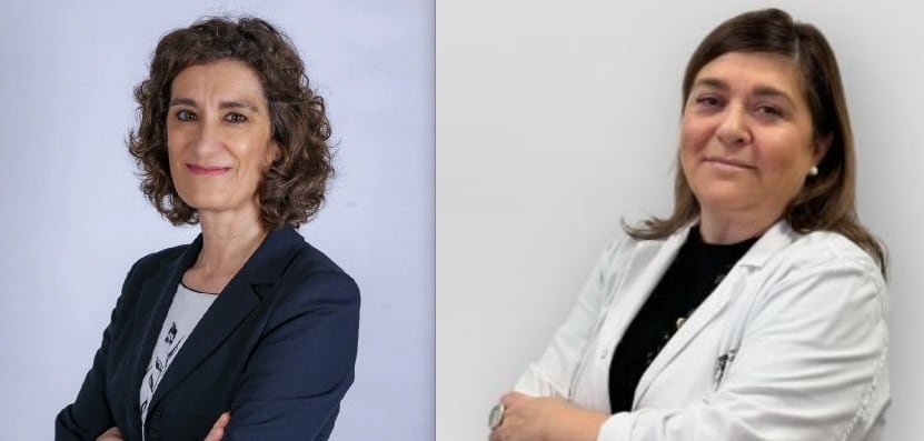 Zita Quintela (izquierda), nueva gerente del Hospital de Getafe; y Almudena Santano (derecha), nueva gerente del Hospital de Parla