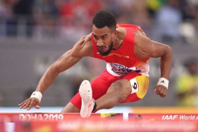 Orlando Ortega representando a España en el Mundial de Doha 2019