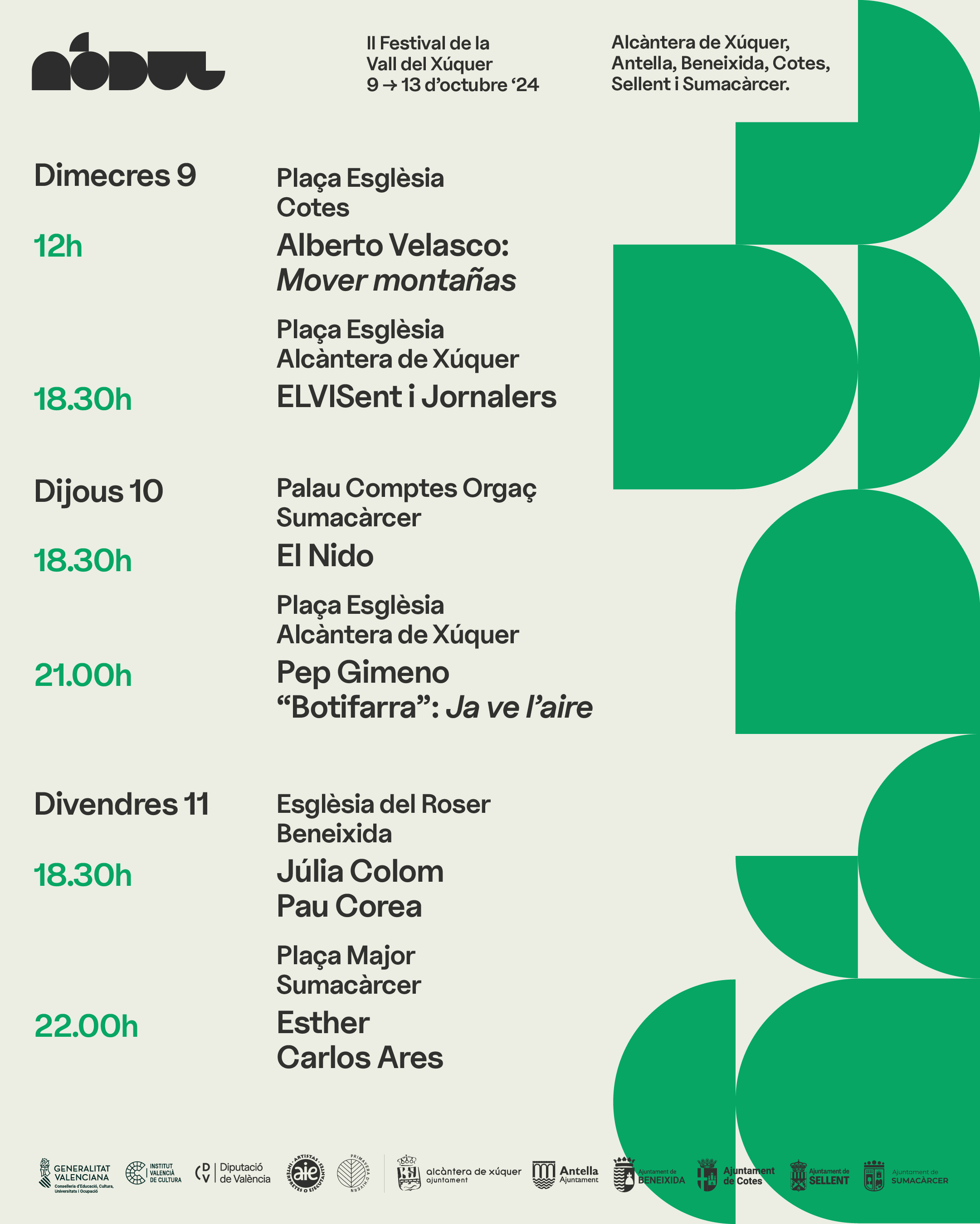 Programación del Festival Nòdul