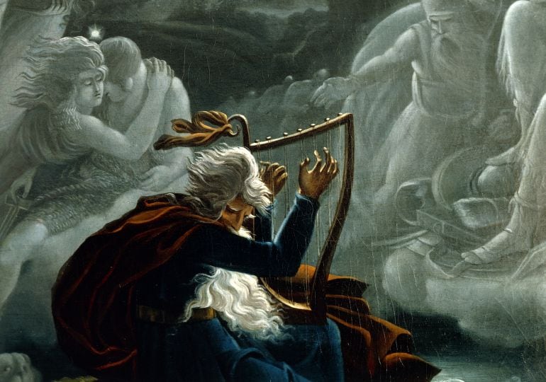 El sueño de Ossian, 1825, por Kysfaludy Karoli (1788-1830).