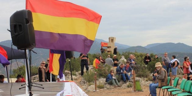 Momento del Día del Guerrillero Español de 2017.