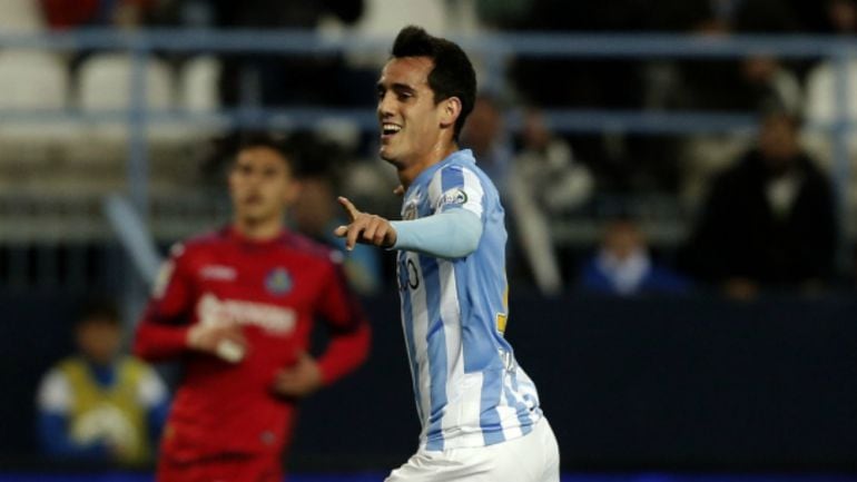 Juanmi, autor del primer gol ante el Getafe