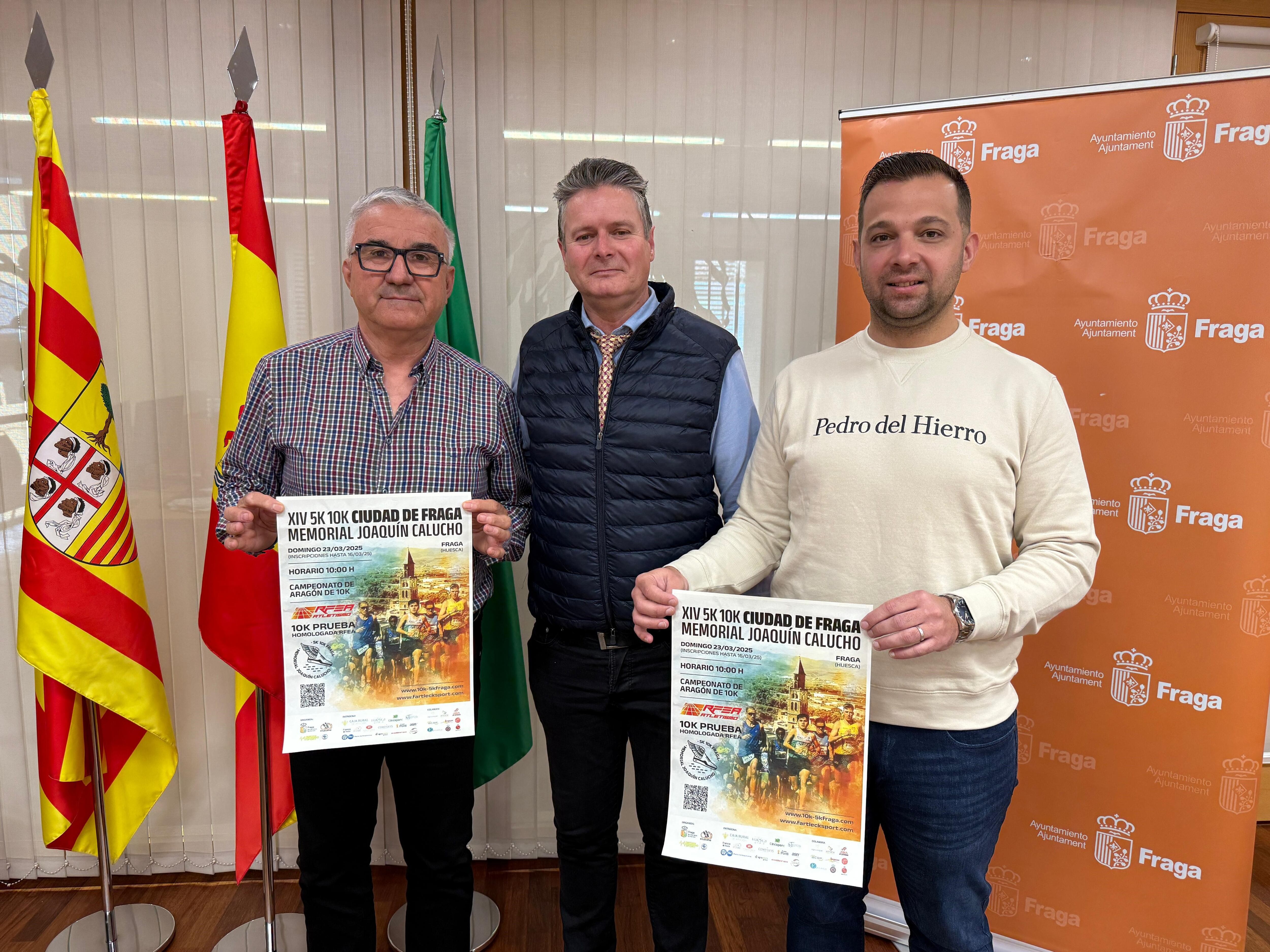 Juan Carlos Longán, Ignacio Gramún y David Casanova en la presentación de las pruebas