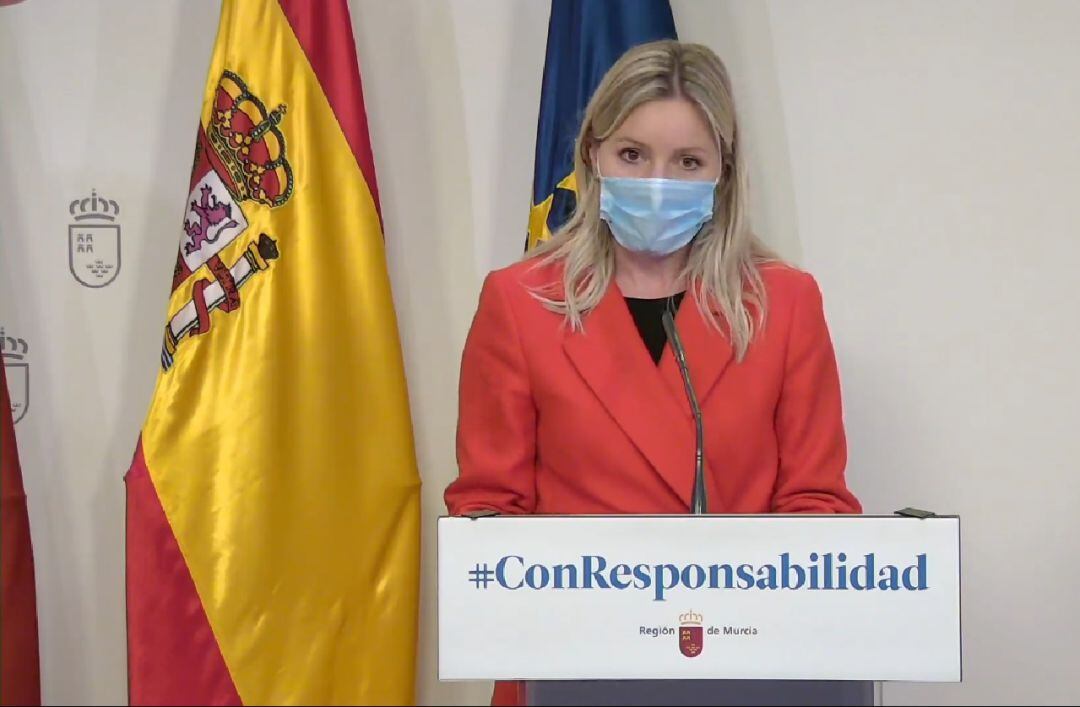 Ana Martinez vidal, portavoz del gobierno de la región de Murcia