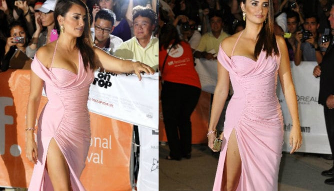 Penélope Cruz con un vestido de Gianni Versace Vintage