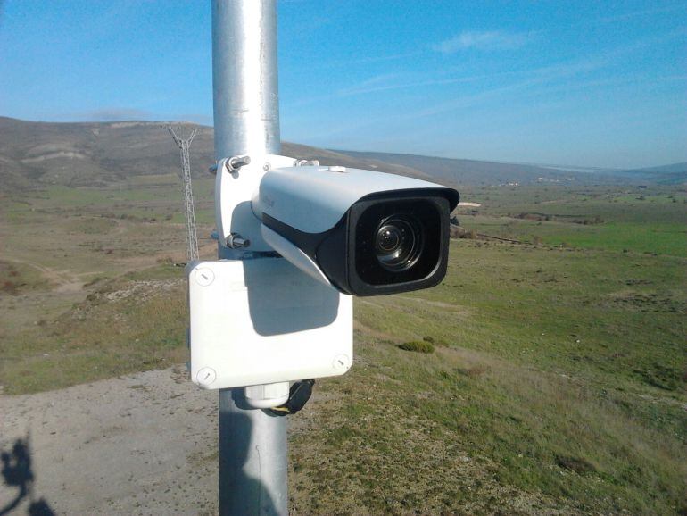 Imagen de la primera cámara que se ha instalado en la A-67.